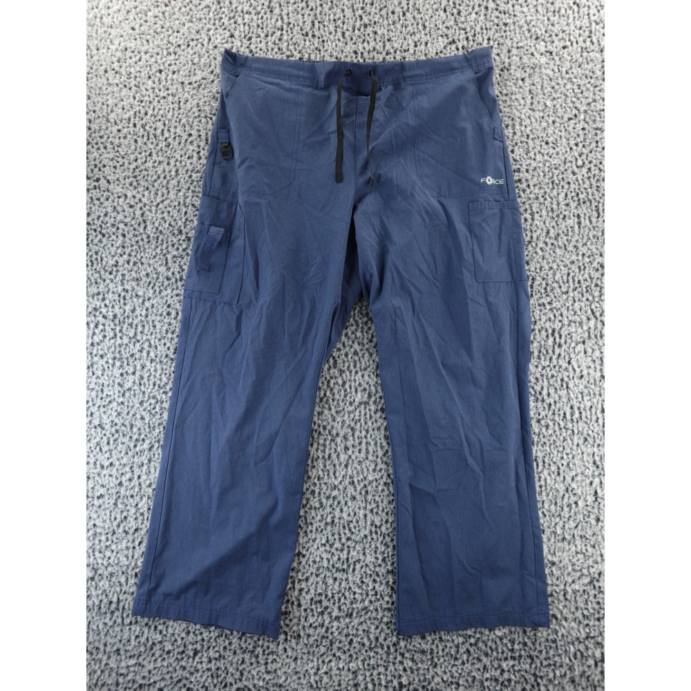 Carhartt Force Pants Womens Petite XL Blue Cargo Scrub Medical Workwear C52110P